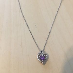 NWOT 2 Piece Sterling Silver with Purple Stone